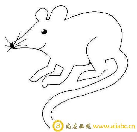 老鼠简笔画图片
