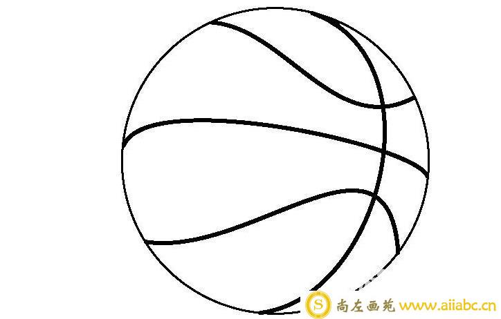 篮球的简笔画