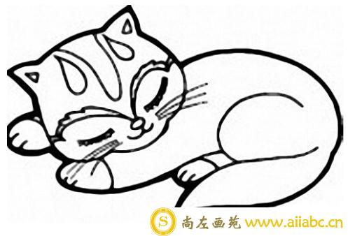 可爱的猫简笔画