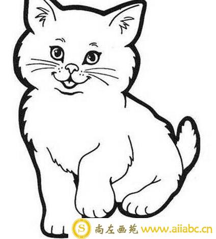 可爱的猫简笔画