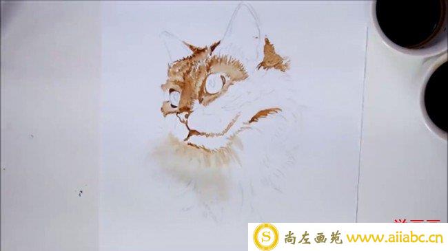 【多款水彩猫咪教程】各种姿势的猫咪水彩手绘教程 猫咪水彩的画法_