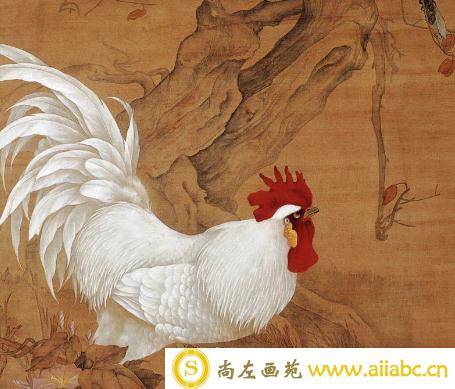 鸡的中国画作品