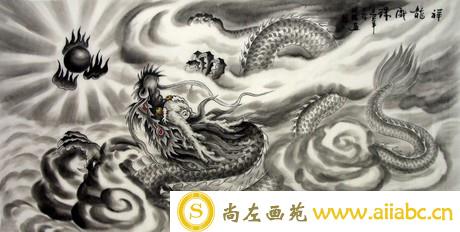 龙的中国画图片