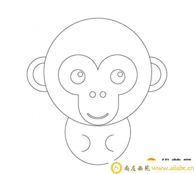 可爱小猴子怎么画 古灵精怪的美猴王简笔画画法 只需要简单4笔就可以画好_