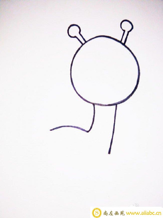 可爱长颈鹿怎么画 长颈鹿简笔画画法 长颈鹿卡通画儿童画手绘教程_