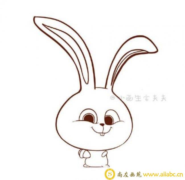 《爱宠大机密》兔子小白简笔画 小兔子简笔画步骤 小兔子图片卡通_