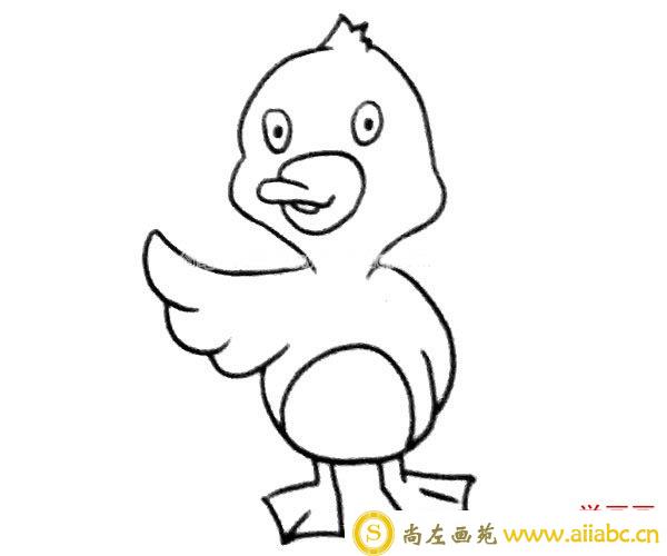可爱卡通小鸭子简笔画图片2