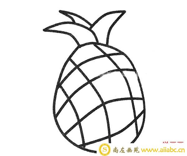 简单的菠萝简笔画图片2