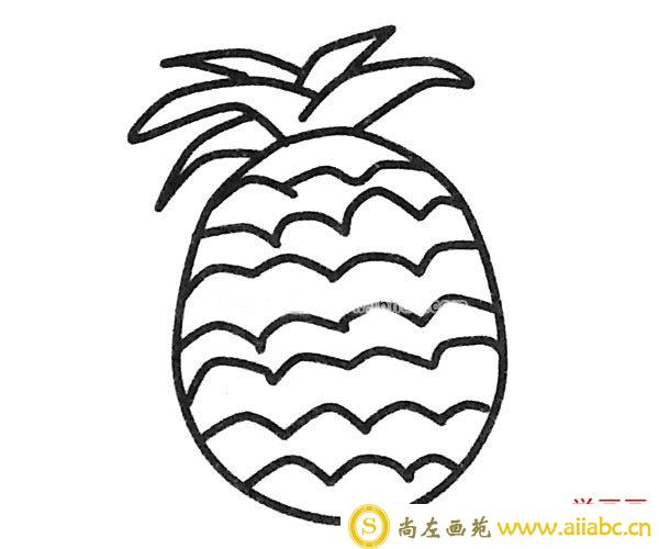 简单的菠萝简笔画图片3