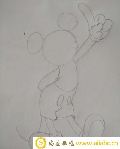 怎样画米老鼠简笔画