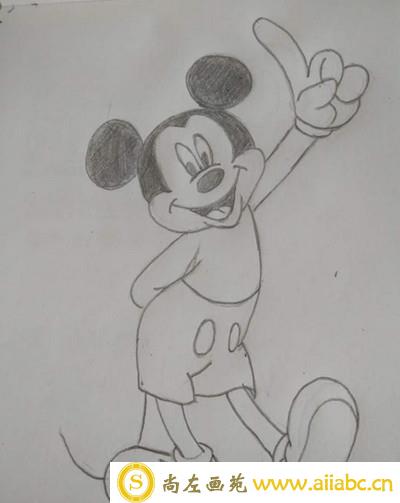 怎样画米老鼠简笔画