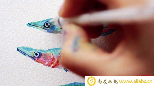 【视频】唯美有趣好看的小鱼水彩画手绘视频 教你简单画出超好看小鱼儿_