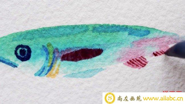 【视频】唯美有趣好看的小鱼水彩画手绘视频 教你简单画出超好看小鱼儿_