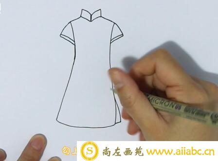 中国服饰简笔画怎么画？中国服饰简笔画步骤教程