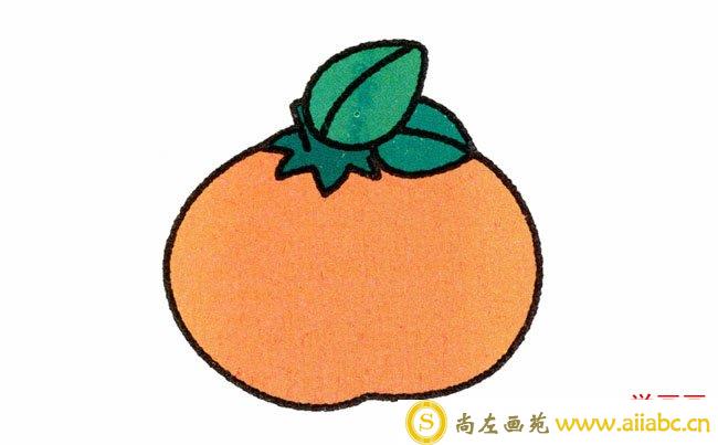橘子简笔画步骤图片 桔子怎么画