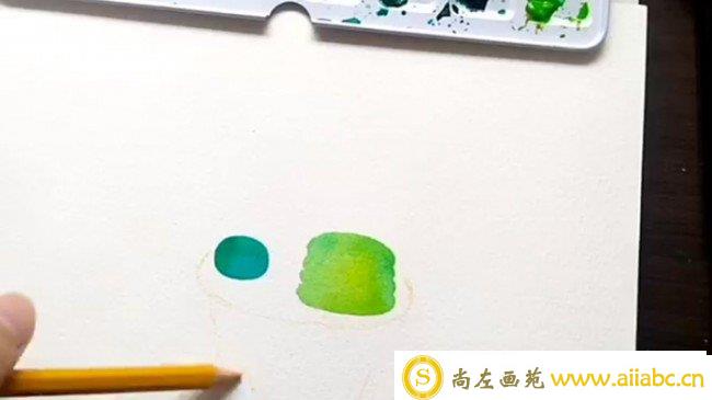 【视频】简单小清新的仙人掌盆栽水彩手绘视频教程 可爱的仙人掌怎么画？_