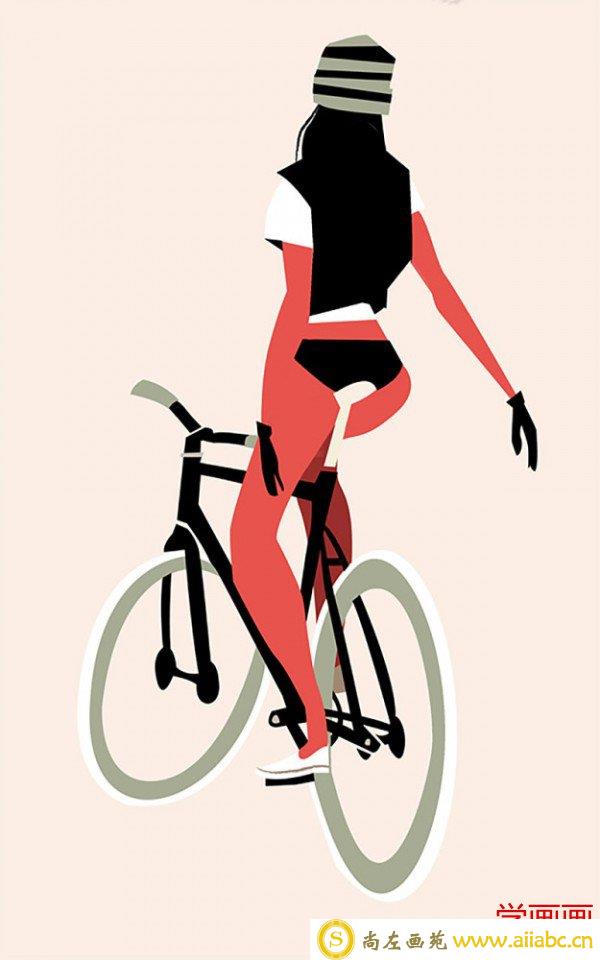 Thorsten Hasenkamm:死飞自行车运动插画设计 - 图4