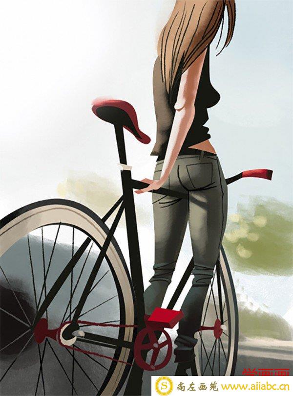 Thorsten Hasenkamm:死飞自行车运动插画设计 - 图2