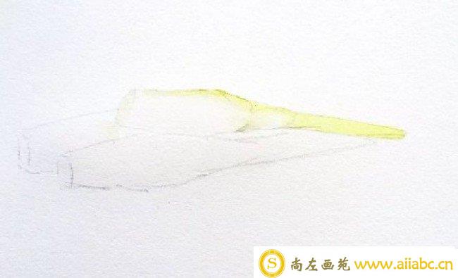蔬菜茭白水彩画图片 茭白水彩怎么画 茭白的画法 茭白手绘教程_