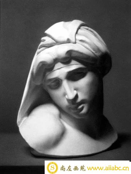佛罗伦萨艺术学院经典写实石膏像素描画