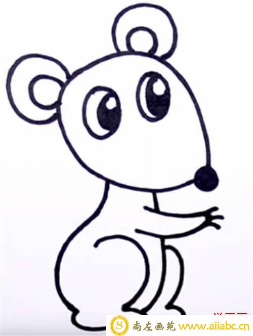 小老鼠怎么画简笔画
