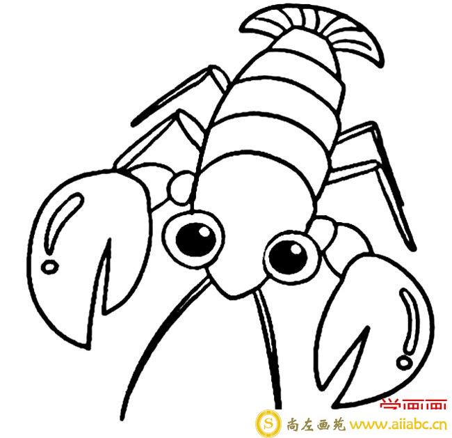 龙虾简笔画图片 龙虾怎么画