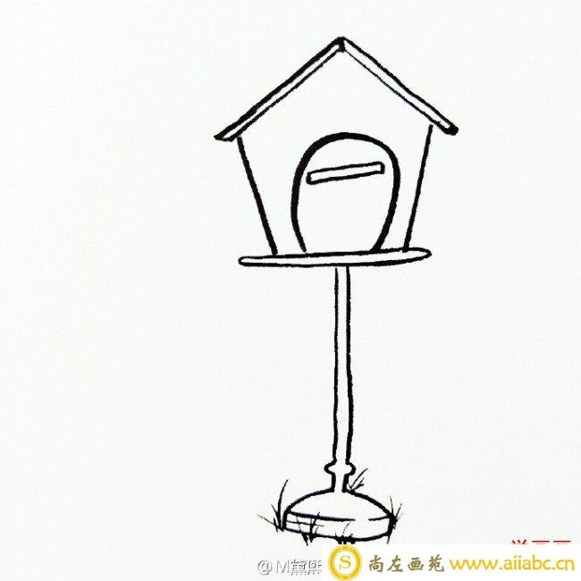 小邮箱怎么画 邮箱的画法 邮箱简笔画图片 也可以做小鸟屋哦_