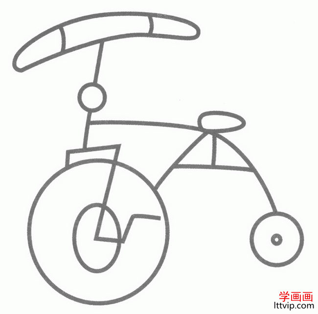 折叠自行车简笔画