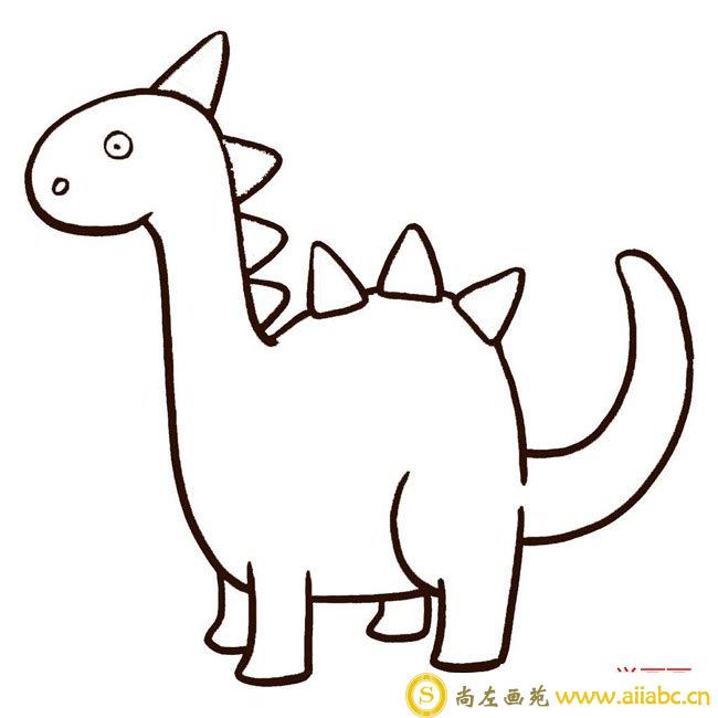 恐龙简笔画图片 恐龙怎么画
