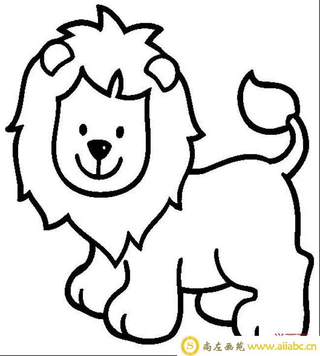 松狮狗简笔画图片 狮子怎么画