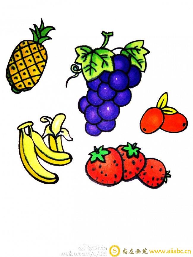 水果简笔画教程 水果简笔画怎么画 常见水果的简笔画画法_