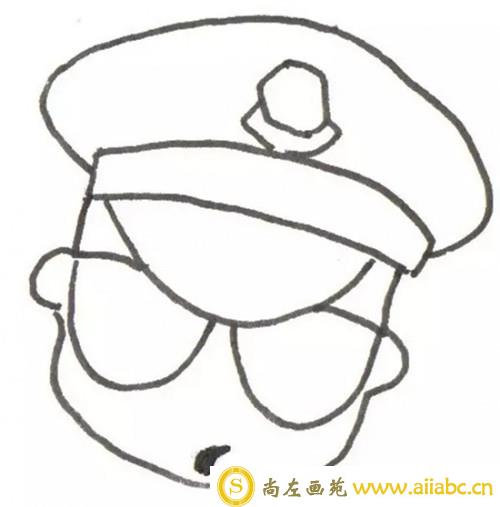 儿童画教程：警察叔叔儿童画画法