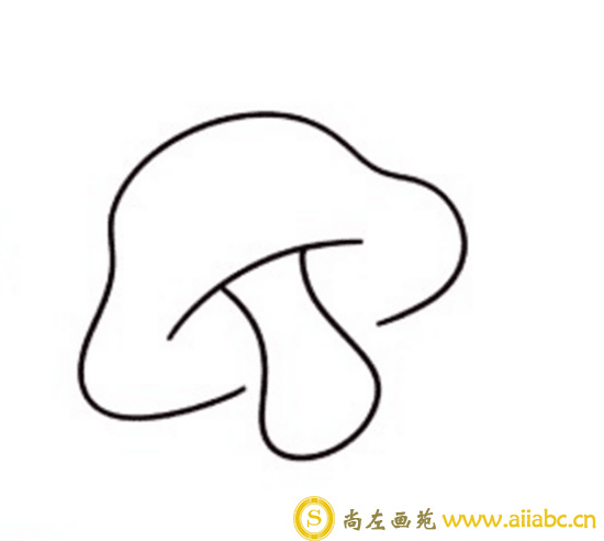 简笔画教程：蘑菇的简笔画画法