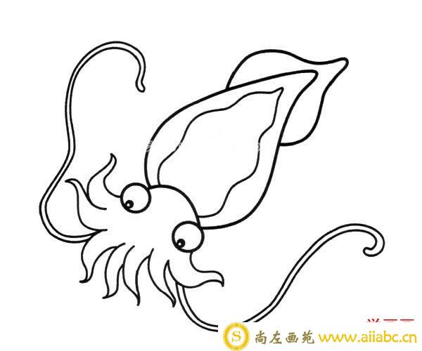 简笔画图片章鱼的简单画法