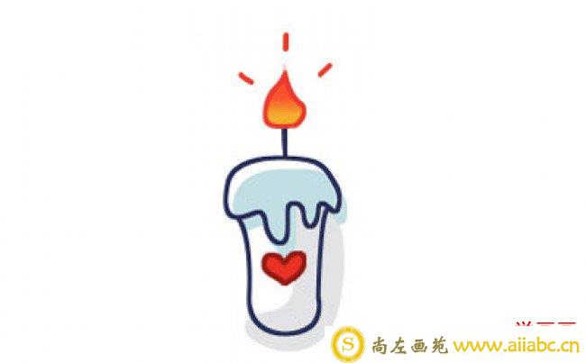 好看的蜡烛怎么画 蜡烛烛火简笔画教程图片 生日蜡烛的画法_