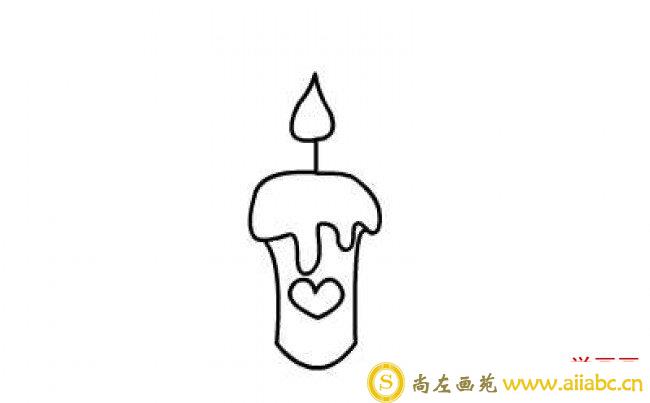 好看的蜡烛怎么画 蜡烛烛火简笔画教程图片 生日蜡烛的画法_