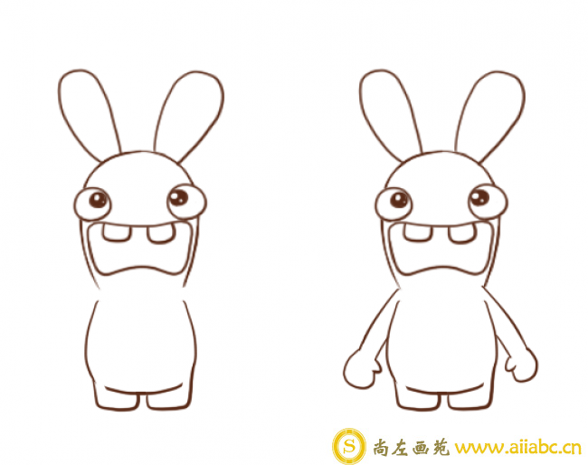 如何画一只疯狂的小兔子？小兔子的简笔画  可爱的小兔子的手绘画教程_