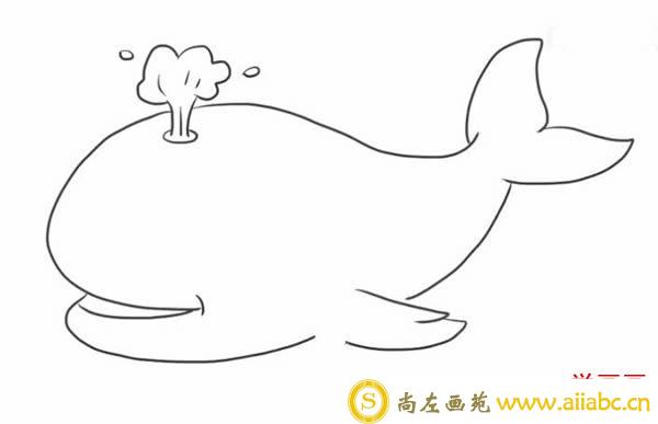 卡通鲸鱼简笔画教程 卡通鲸鱼简笔画怎么画