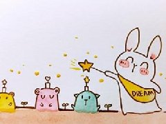 儿童画入门教程：可爱的魔法小兔子儿童