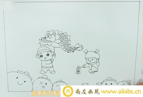 春节儿童画怎么画？春节儿童画步骤教程