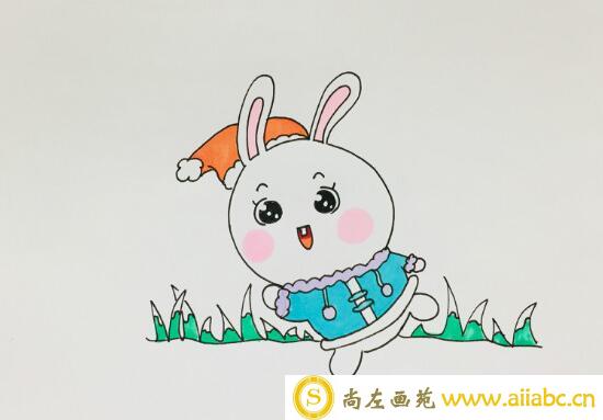 下雪天的小兔子简笔画怎么画？下雪天的小兔子画法教程