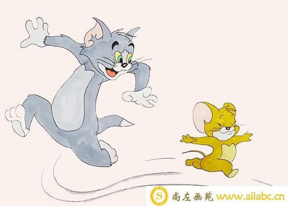 汤姆猫和杰瑞简笔画怎么画？汤姆猫和杰瑞简笔画步骤教程
