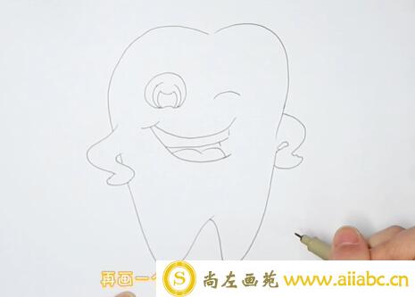牙齿画法怎么画？牙齿画法步骤教程