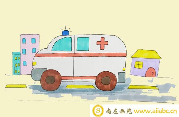 救护车简笔画怎么画？救护车简笔画步骤教程