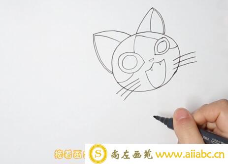 小猫咪简笔画怎么画？小猫咪简笔画步骤教程