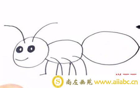 小蚂蚁简笔画怎么画5