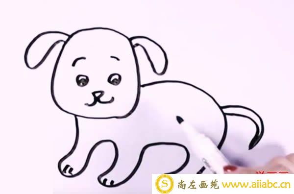 斑点狗要怎么画 可爱的斑点狗简笔画教程