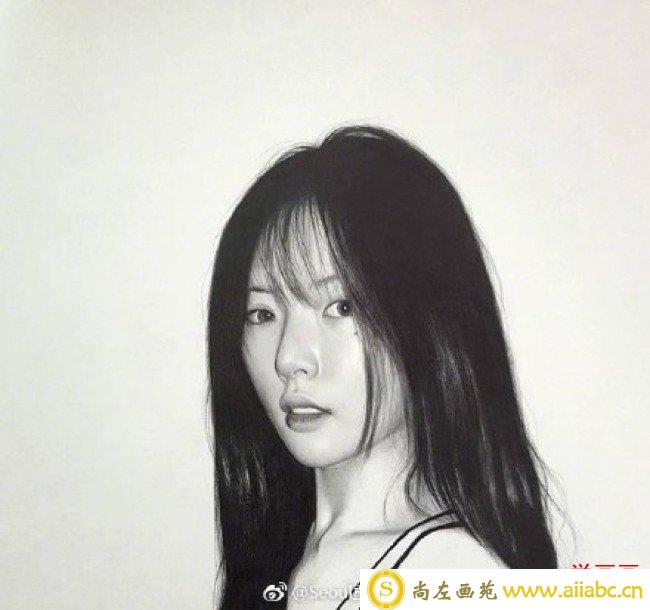 韩国知名明星的素描画图片作品 看看你心中的爱豆画的好不好_