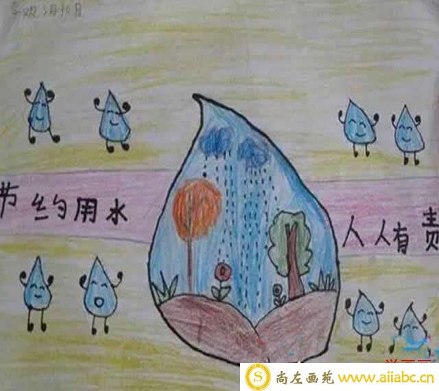 小学生3.22世界水日主题绘画优秀作品 - 世界水日儿童画