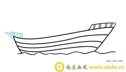 海盗船的画法简笔画